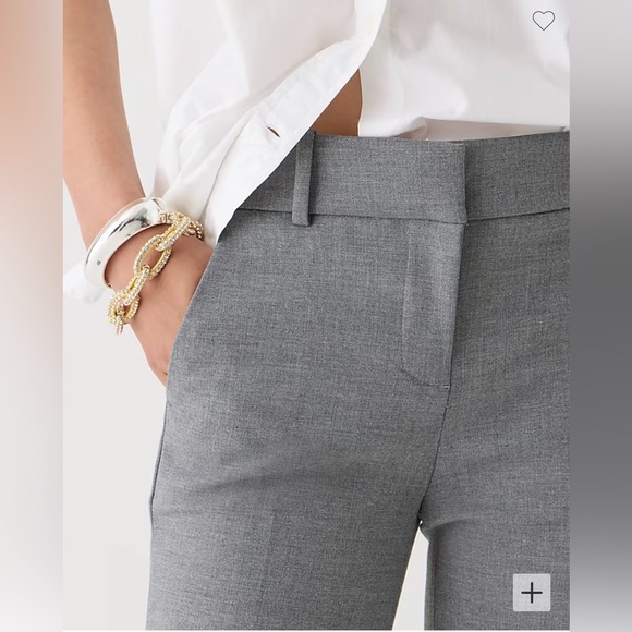 J.Crew Cameron Slim Crop Pants in Grey - Size 0 - Picture 2 of 6